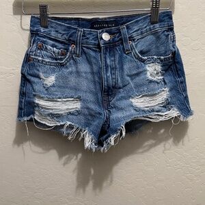Aeropostale vintage high rise shorty denim shorts 000